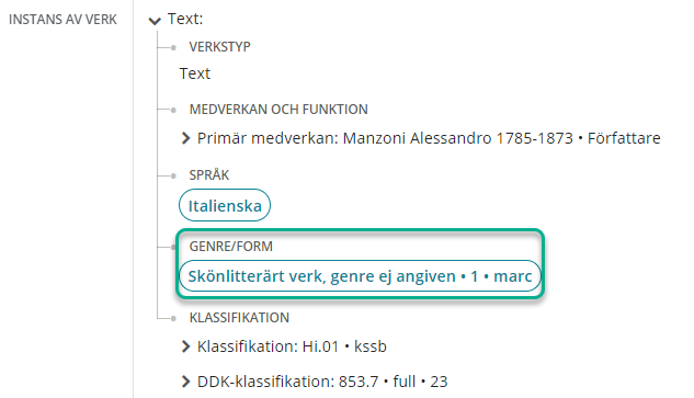 Uppmärkning skönlitteratur