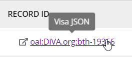 Visa JSON