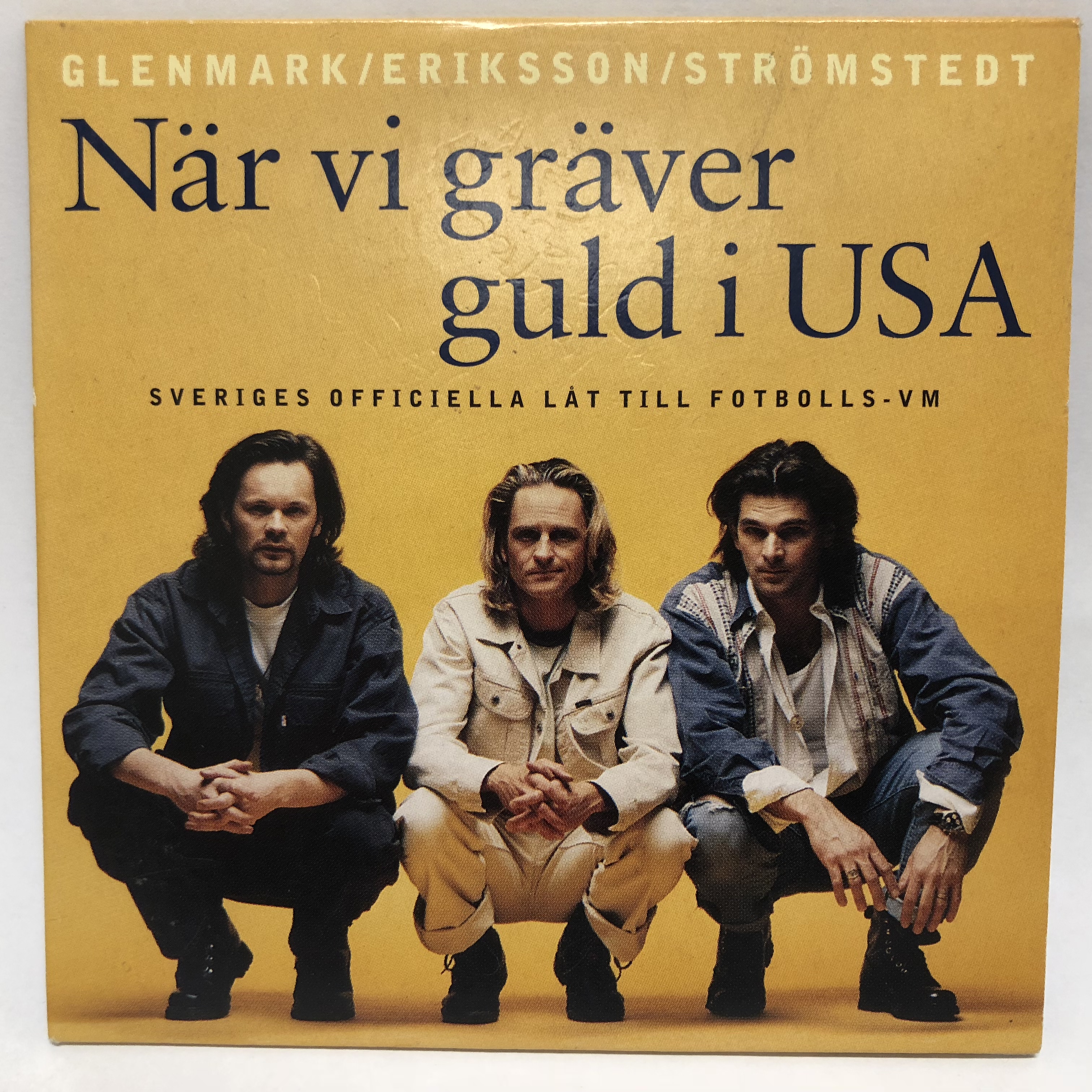 När vi gräver guld i USA med GES från 1994, den framgångsrikaste svenska fotbollslåten hittils. Soundtracket till VM i USA 1994