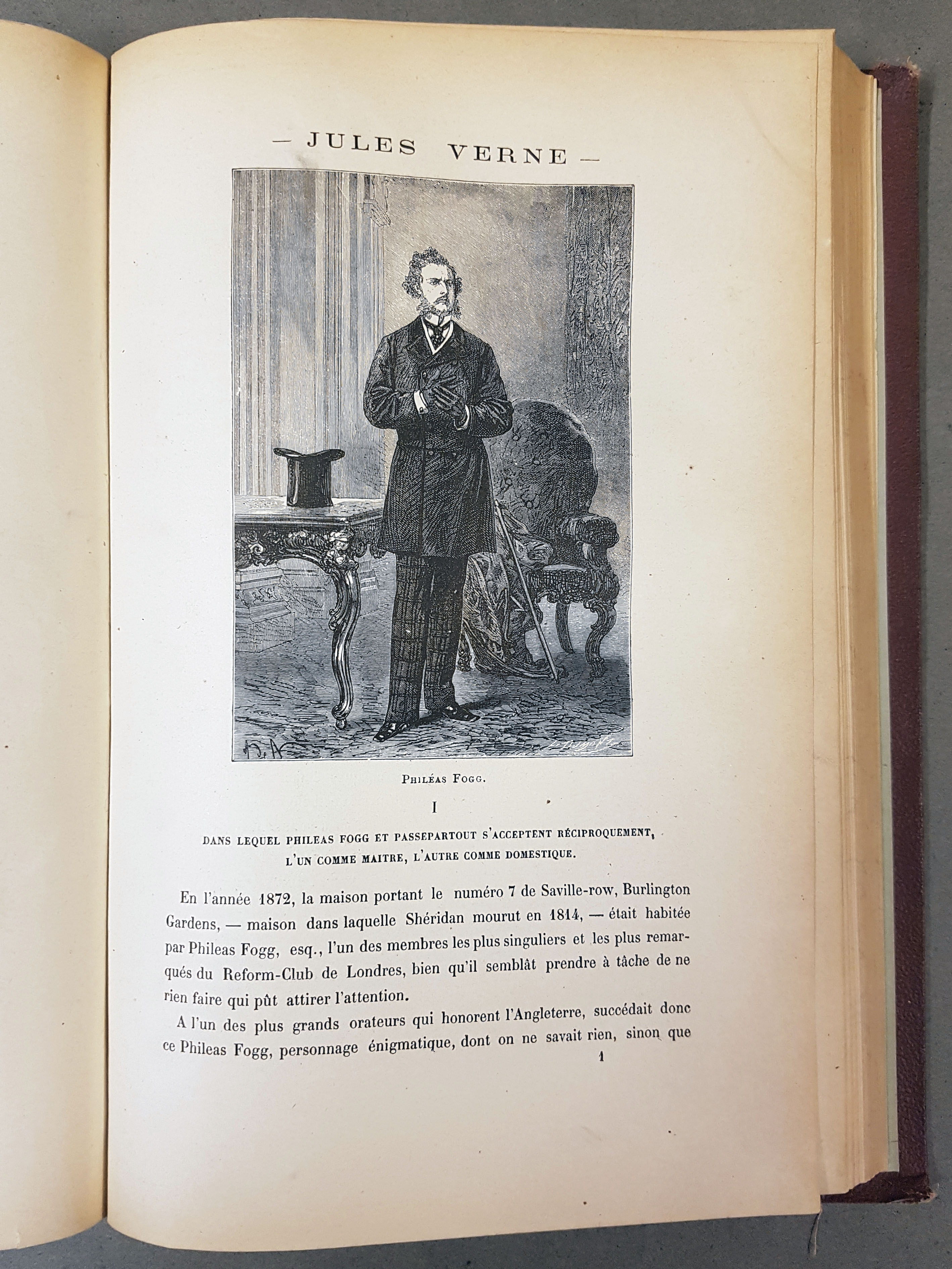 Verne, Le tour du monde 1873. Phileas Fogg. Foto: KB