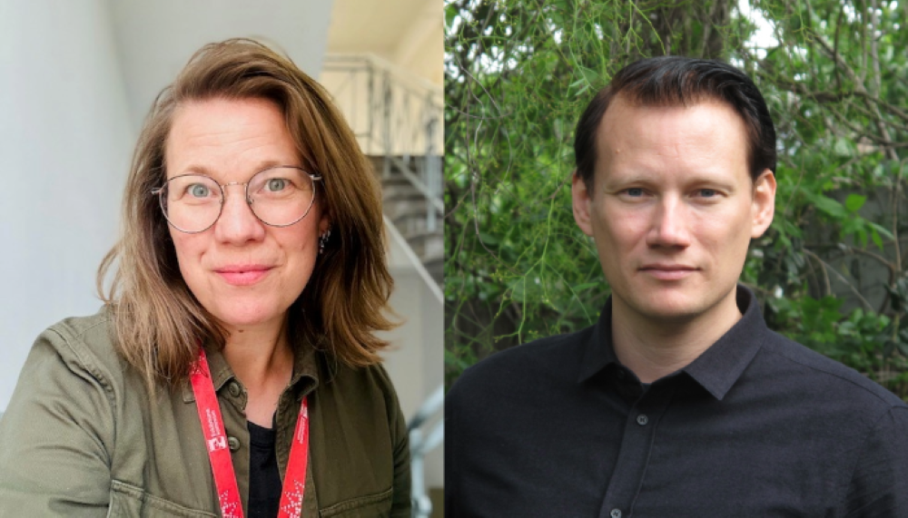 Två personer i porträttbild.