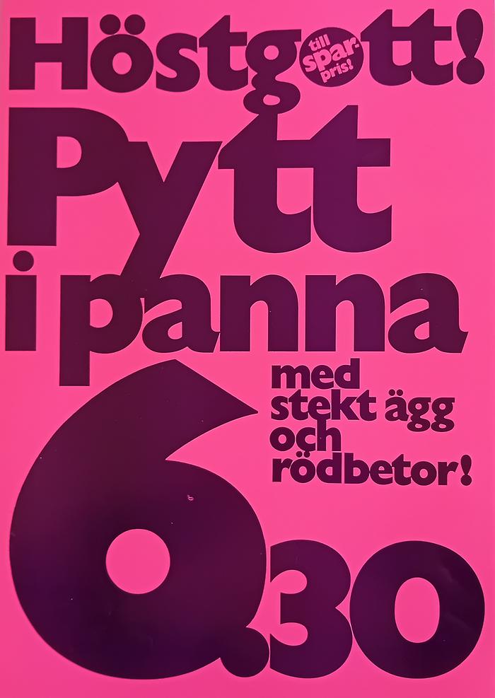 Affärstryck i rosa nyanser.