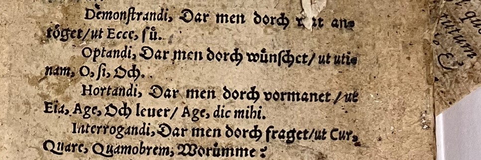 Gammalt fragment.