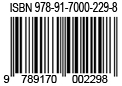 ISBN-nummer ovanför en streckkod.
