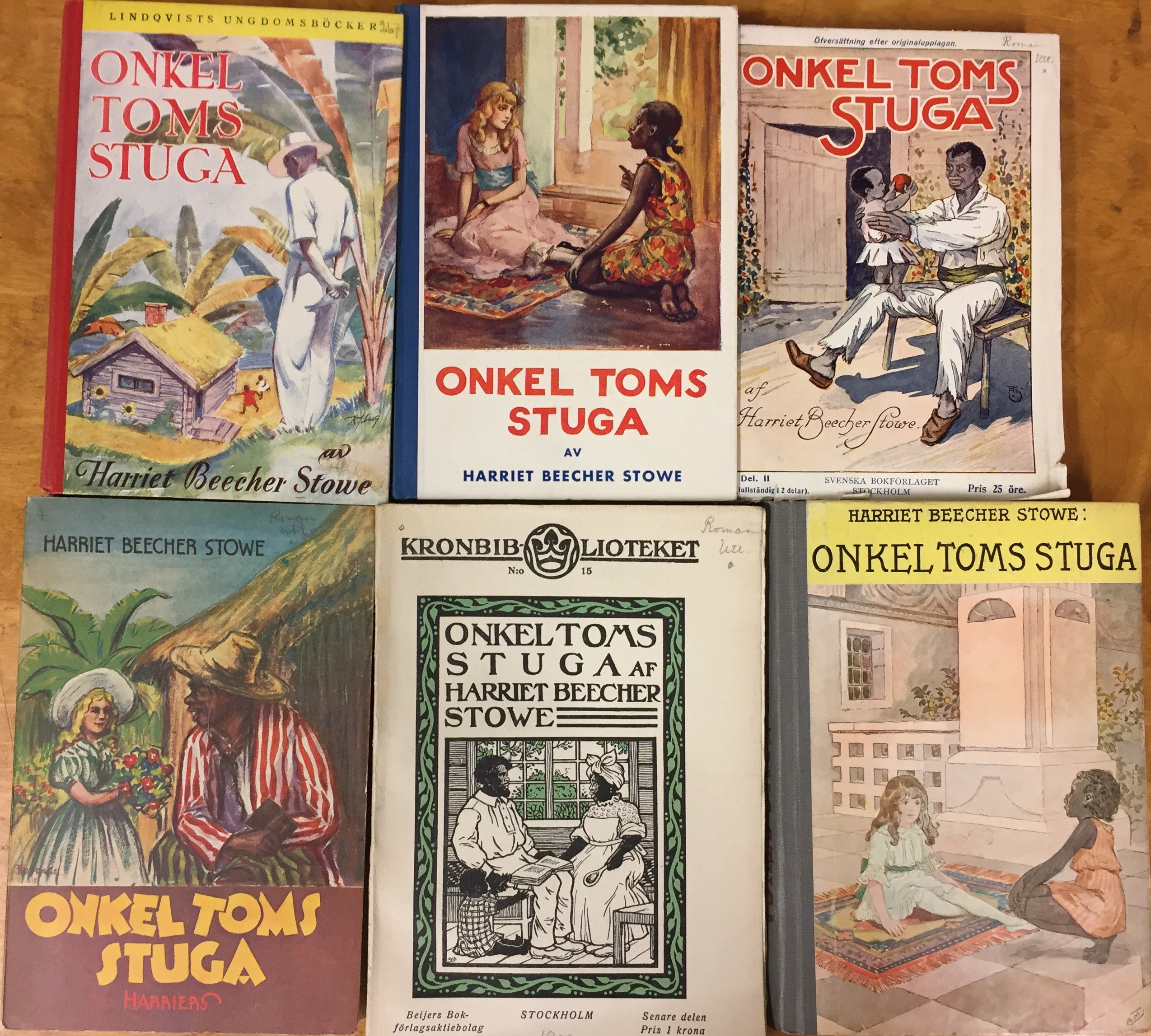 Onkel Toms stuga Svenska utgåvor Foto: KB
