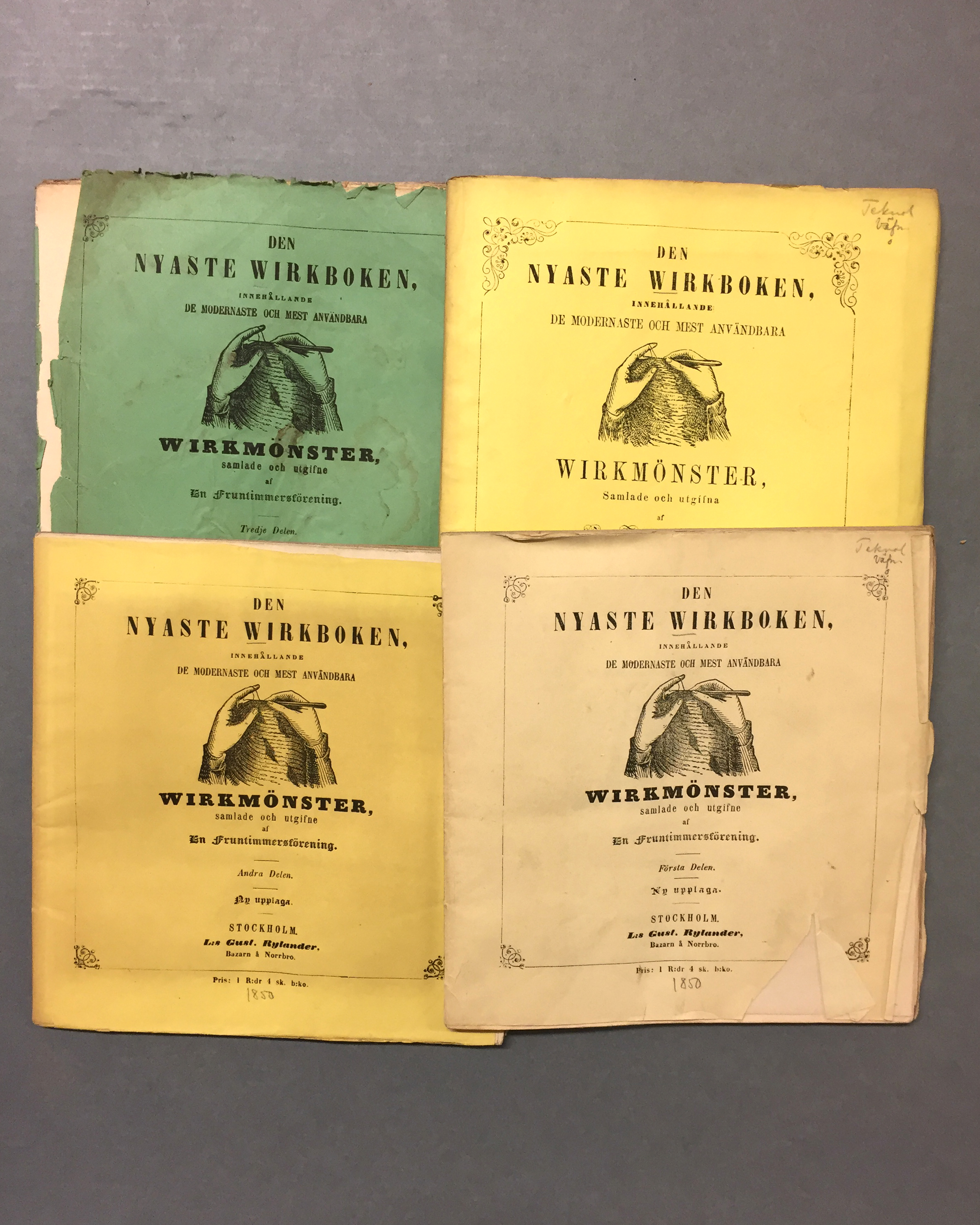 Den nyaste wirkboken, 1849, omslag. Foto: KB