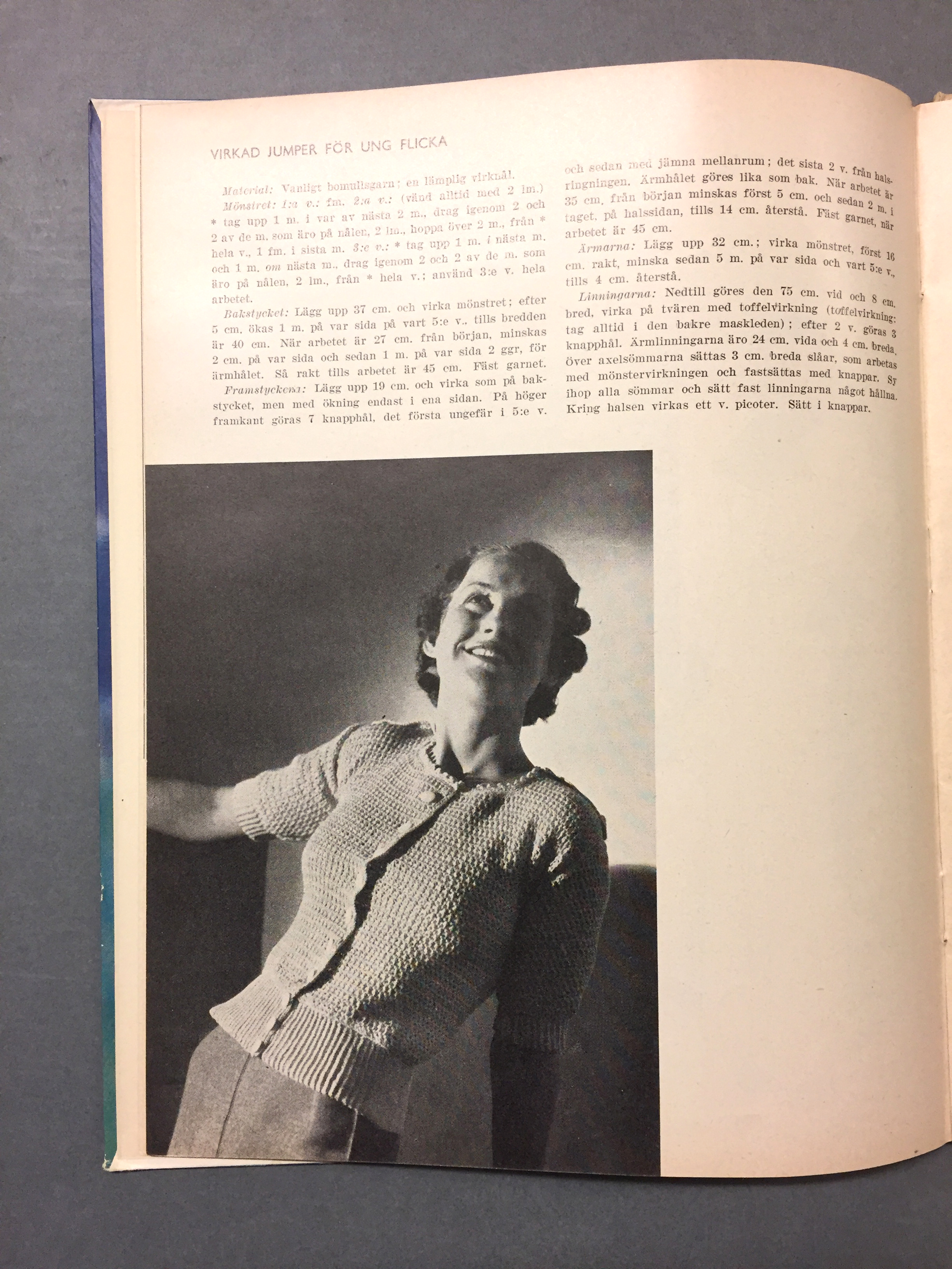 Nathorst, Stickat och virkat, 1937. Foto: KB