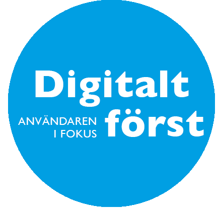 Logga för Digitalt först med användaren i fokus.