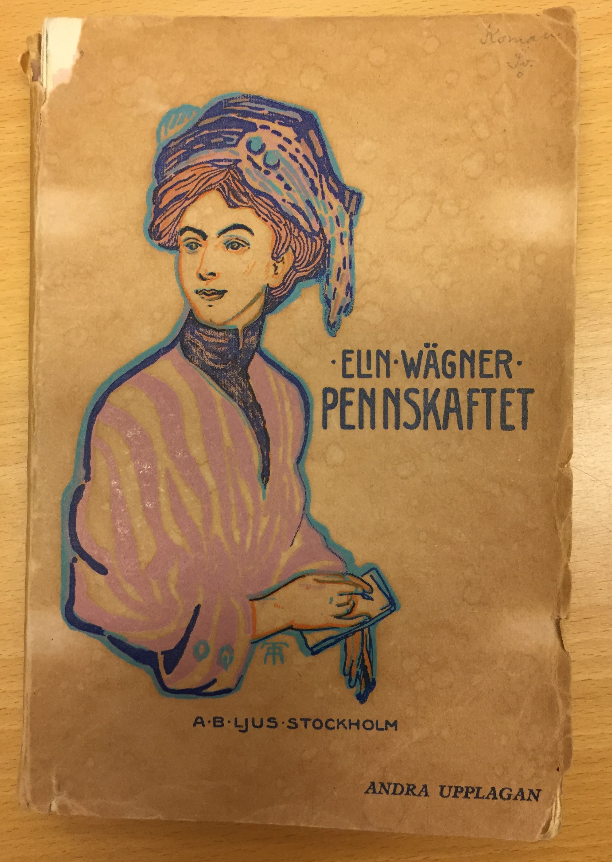 Elin Wägner, Pennskaftet. Foto: KB