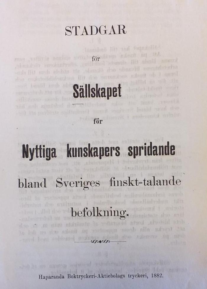Titelsida till gulnad skrift.