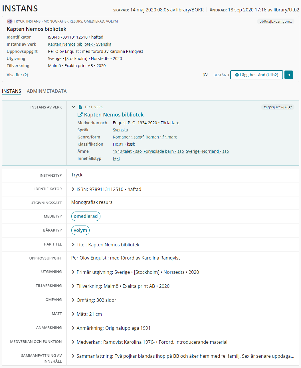 Utbrutet verk i version 1.19