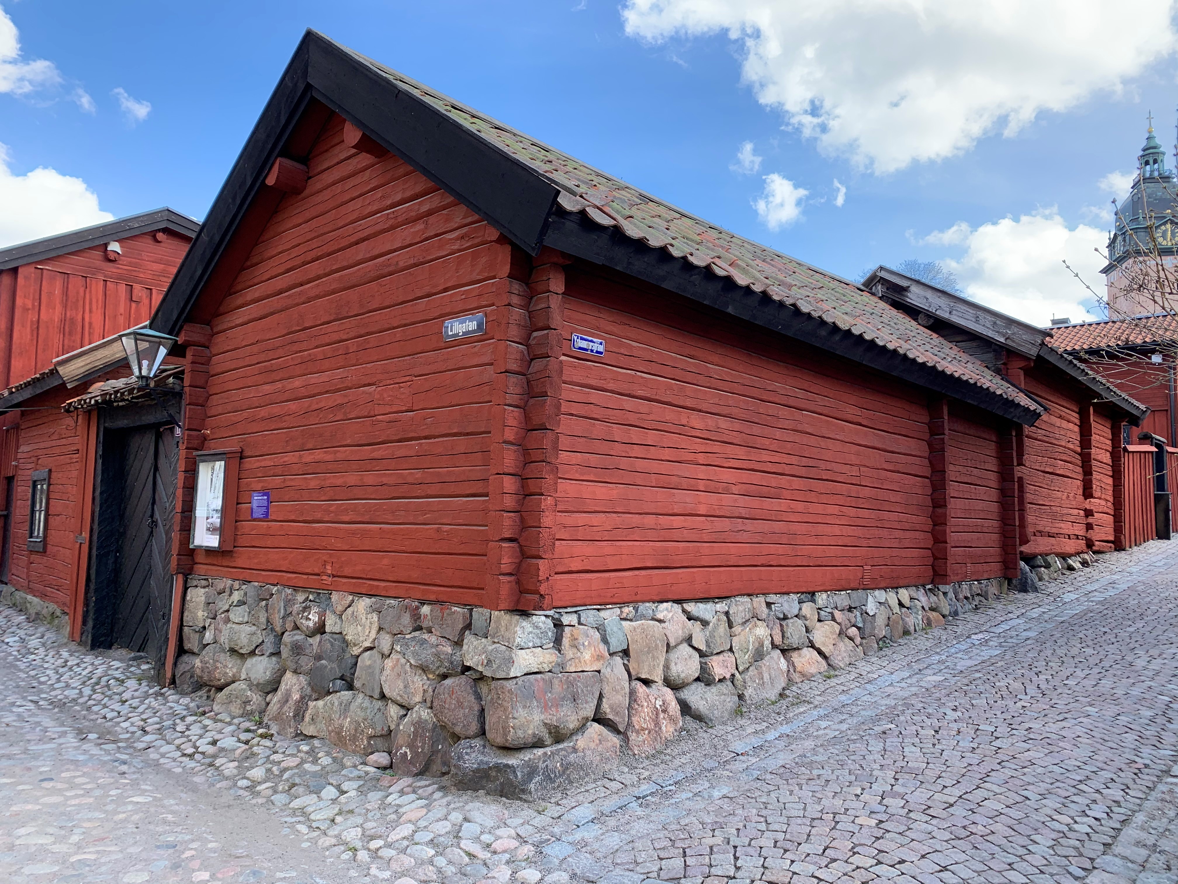 Hörnet av Lillgatan och Yxhammarsgränd i Strängnäs
