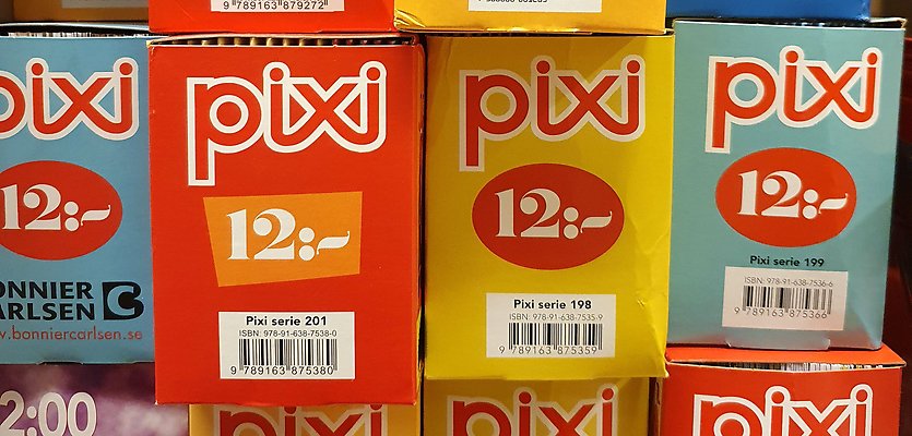 Förlagskapslar till Pixiböcker. Foto: KB