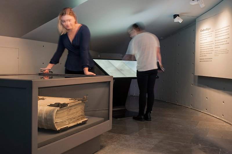 Codex Gigas i Skattkammaren på KB.