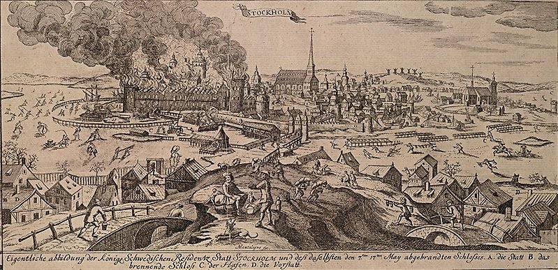 Slottsbranden 1697.