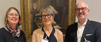 Karin
Grönvall, riksbibliotekarie KB, Lotta Brilioth, enhetschef Kulturrådet och
Magnus Larsson, Generaldirektör, MTM. 