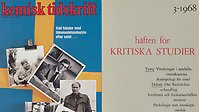 Omslag till Kemisk tidskrift och Häften för kritiska studier.